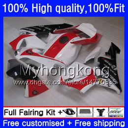 Injection OEM For HONDA CBR 600RR Red white blk 600F5 600CC CBR600 RR F5 03 04 49HM.24 CBR600RR 03 04 CBR600F5 CBR 600 RR 2003 2004 Fairings