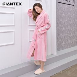 GIANTEX Women Bathroom Bath Towel for adults Bath Robe Bathrobe Pyjamas Body Spa Bath Gown serviette de bain toalhas de banho 201027