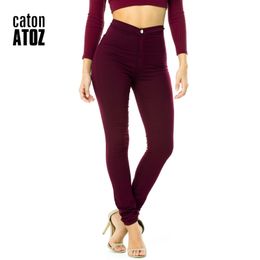 catonATOZ 2035 Mom Jeans New Wholesale Woman Denim Pencil Pants Top Stretch Jeans High Waist Pants Women High Waist Jeans Femme 201106