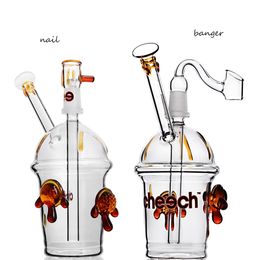 Glasses Bubbler hookahs shisha Smoking Glass Water Pipes Dome Nail Heady Oil Rigs Thick Glass Water Bongs Dabber 14mm joint