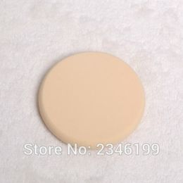 50pcs/lot Flawless Facial Makeup Tool, Round Light Beige Smooth Powder Puff, Soft Lady Foundation Contour Puff