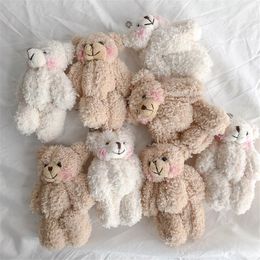 20Pieces/lot Kawaii Small Joint Teddy Bears Stuffed Plush With Chain,Holiday Wedding Party Boutique Bear Gift Toy