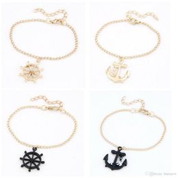 Bracelets Wholesale Korean Sweet Anchor Charm Bracelet