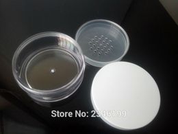 30pcs/lot Seal Sifter Cosmetic Mineral Powder Container, Empty Loose Case with White Cap, Setting Box, Beauty Tool