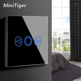 MiniTiger EU/UK Standard LED light Touch Switch Touch Sensor Dimmer Wall Power Screen light Switch Glass Panel1