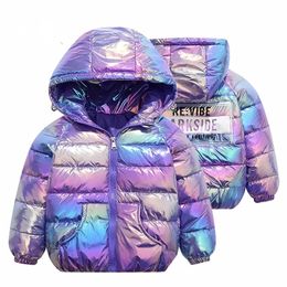 Baby Girls Cotton-padded Jackets Autumn Winter Warm Soild Fur Hooded Outerwear Children Clothes Kids Vest Jacket 201208