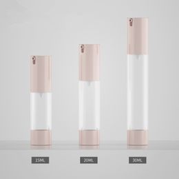 12 x 15ml 30ml Portable Refillable Airless Pump bottles Mini Vacuum Cosmetic Treatment Travel bottle