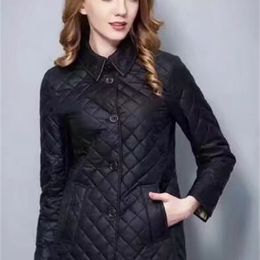 High Quality M-3XL New Spring and autumn Women Cotton Quilted Jacket Slim Fit Parkas Outerwear Female Winter jacket Coats 201019