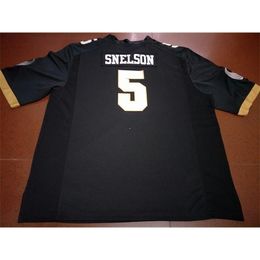 2324 UCF Knights Dredrick Snelson #5 real Full embroidery College Jersey Size S-4XL or custom any name or number jersey