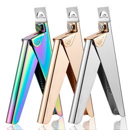 Nail Clippers Stainless Steel French U Shape Nail Art Manicure Nippers DIY Beauty Salon Nail Manicure Tools