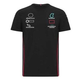 Brand Luxury Men's t Shirt F1 Lewis Hamilton T-shirts Formula One Polo Pit Grand Prix Motorcycle Fast Dry Riding Team Work Clothes 2xso