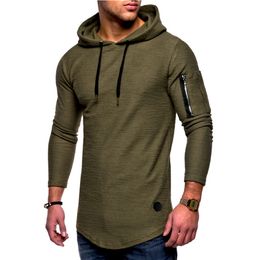 Men's Bamboo Fiber T Shirt Men's Spring Summer T-Shirt Top Men's Long Sleeve Cotton T-Shirt Bodybuilding Folding T-Shirt Men 201203