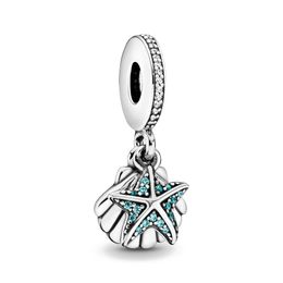 Senior Designer Fashion Jewellery Brand New 925 Silver Blue Sweet Night Star Beads Suitable for Pandoras Beaded Bracelets Women's Gifts