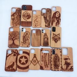 For Iphone 12 Wood Case 12 MAX 11 PRO Mobile Phone Shell Custom Solid Wooden Bamboo Smartphone Cover OEM ODM Design Logo Luxury