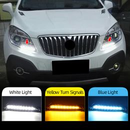 1 Set LED DRL Daytime Running Light Driving Daylight Turn Signal lamp For Buick Encore Opel Mokka 2012 2013 2014 2015