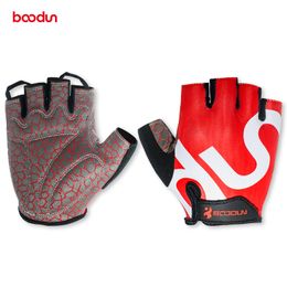 Boodun Gym Gloves Sports 3D Gel Padded Anti-Slip Weight Lifting Gloves Fitness Body Building crossfit Exercise Training Workout Q0108