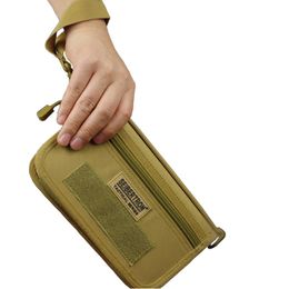 mobile spare parts UK - Seibertron Tactical handbag multifunctional handbag purse handmade purse bag card bag for spare parts mobile phone waterproof Q0705