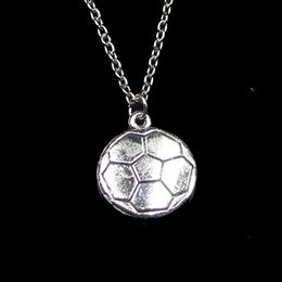 Fashion 18*21mm Double Sided Football Pendant Necklace Link Chain For Female Choker Necklace Creative Jewellery party Gift