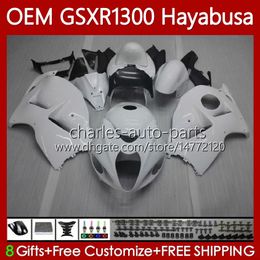 Body Injection For SUZUKI GSXR 1300 CC Hayabusa GSXR1300 Pearl white 08 2008 2009 2010 2011 2012 2013 77No.164 1300CC GSXR-1300 14 15 16 17 18 19 GSX R1300 08-19 Fairing