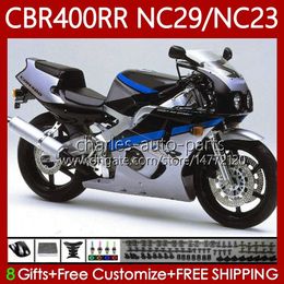 Bodywork For HONDA NC23 CBR400RR CBR400 RR 88-99 Body Blue black 66No.141 NC29 CBR 400 RR CC 1994 1995 1996 1997 1998 1999 400CC CBR 400RR 94 95 96 97 98 99 OEM Fairing Kit