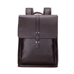 Backpack Fashion Genuine Leather Backpacks High Quality Real Male Korean Student Boy Business Laptop Bag 16 Inch1