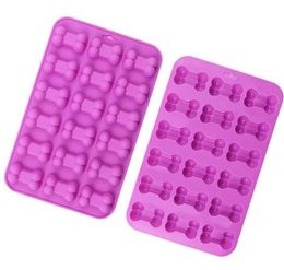 18 Units 3D Sugar Fondant Cake Dog Bone Chocolate Silicone Moulds Decorating Tools Kitchen Pastry Baking Moulds SN3368