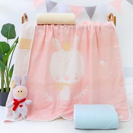 110* baby blanket muslin cotton 6 layers thick newborn swaddling autumn winter baby swaddle bedding receiving blanket quilt LJ201105