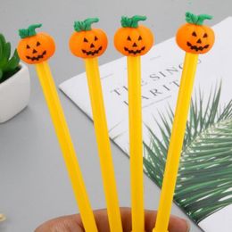 New Halloween Pumpkin Gel Pens 0.5mm Novelty Stationery Kawaii Pen Student Cute Writing Pen
