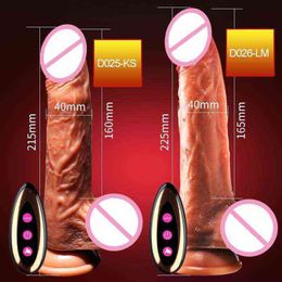 NXY Dildos Large Realistic Female Vibrator, Penis Vibrator with Suction Cup, Sex Shop, Retractable Toys1210