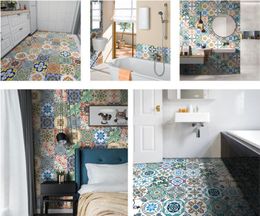 Bohemian waterproof Wallpapers Tile paste kitchen waterproofs PVC tiles patch pattern self-adhesive anti-skid small wall sticker