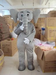 Halloween Elephant Mascot Costume High Quality Cartoon Plush Animal Anime theme character Adult Size Christmas Carnival fancy dress