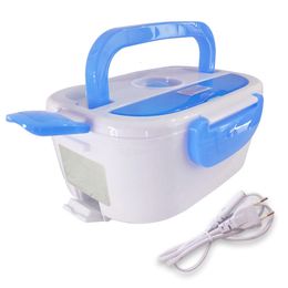 110v 220v Lunch Box Food Container Portable Electric Heating Food Warmer Heater Rice Container Dinnerware Sets For Home Dropship 201128