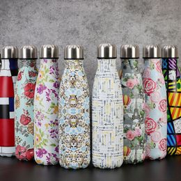 500ml Stainless Steel Insulated Water Bottle Vacuum Travel Tea/Coffee Thermos Flask Y200330