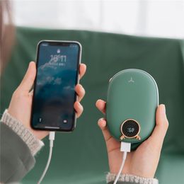 Portable Pocket Hand Warmer Heat Therapy for Arthritic Sufferers Pain Relief Double-side Heater Winter Best Gifts AUGOLA Reusable Hand Warmers Rechargeable Portable USB Power Bank 10000mAh