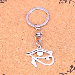 Fashion Keychain 33*27mm ancient egypt eye of Horus Pendants DIY Jewelry Car Key Chain Ring Holder Souvenir For Gift