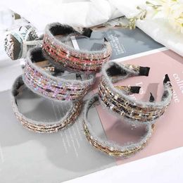 Woollen Knotted Headband Hair Accessories For Girls Winter Warm Hairband Head Bands Fashion Head Band Headwear