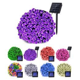 Outdoors Solar String Light 200LED 8 Modes Solar Lamp Waterproof for Gardens Fairy Garland Wedding Party Christmas Tree Homes