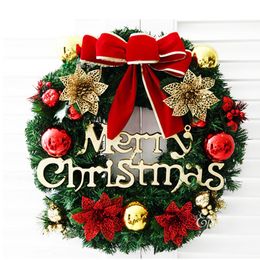 Christmas Decorations 30cm Christmas Wreath for Mall Home Door Window Hanging Ornament Props Background Christmas Tree Garland