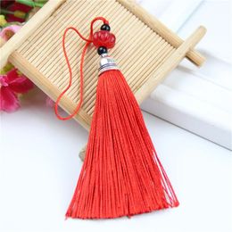 5pcs Pumpkin Beads Metal Caps Color Tassel Fringe Pendant Diy Crafts Material Trim Bookmark Gift Car Hang Rope Decor Accessories H jllotH