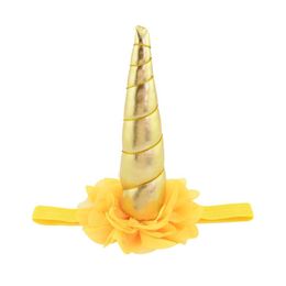 Chiffon Flower 1piece Girls Headband Elastic Hairband Flowers Headband With Horn Kids Hair Accessories 869 1 Order Q sqcGaR