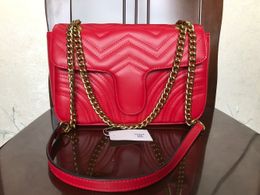 Women Shopping Bags Shoulderbag purse Chain Strap High quality Sheepskin material