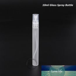 Free Shipping-50 x 10ml Empty Frosted Glass Perfume Bottle With Plastic Spray Cosmetic Atomizer Containers For Personal Care