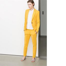 women's yellow suits and dresses