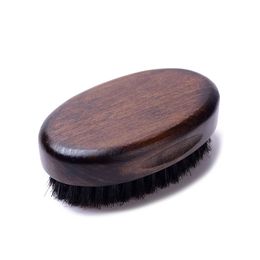 Retro Ellipse Shape Beard Brush Woody Bristles Oil Head Man Shaving Brushes Multi Function Clean Arrangement Tools 8 5hf N2