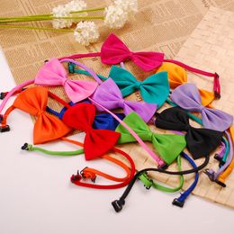 Dog Apparel Dogs Tie Adjustable Pet Grooming Accessories Rabbit Cat Bow Ties Solid Pets Bowtie Puppy Lovely Decoration Product