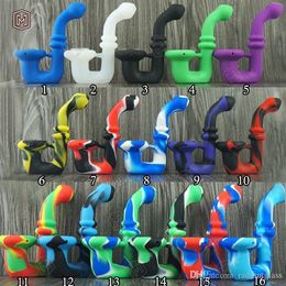 16 colours silicone water Pipe Smoking Herb Cigarette Hand Spoon Smoke Accessories Wholesale FDA