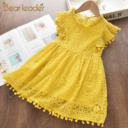 Bear Leader Girls Dress 2020 New Summer Brand Girls Clothes Lace And Ball Design Kids Princess Dress Party Dress For 3-7 Years LJ200923