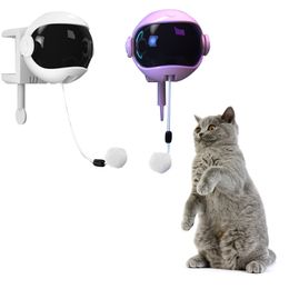 Electric Automatic Lifting Cat Ball Toy Interactive Puzzle Smart Pet Cat Ball Teaser Toys Pet Supply Lifting Balls Electric LJ201125