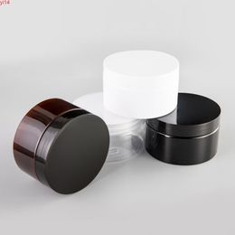 250g Empty Refillable Cosmetic Cream Jar Solid Perfume Powder Makeup Container With Screw Cap Containers PET Pothigh qualtity