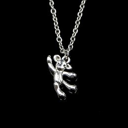 Fashion 19*10mm Gymnastics Lovely Bear Pendant Necklace Link Chain For Female Choker Necklace Creative Jewellery party Gift